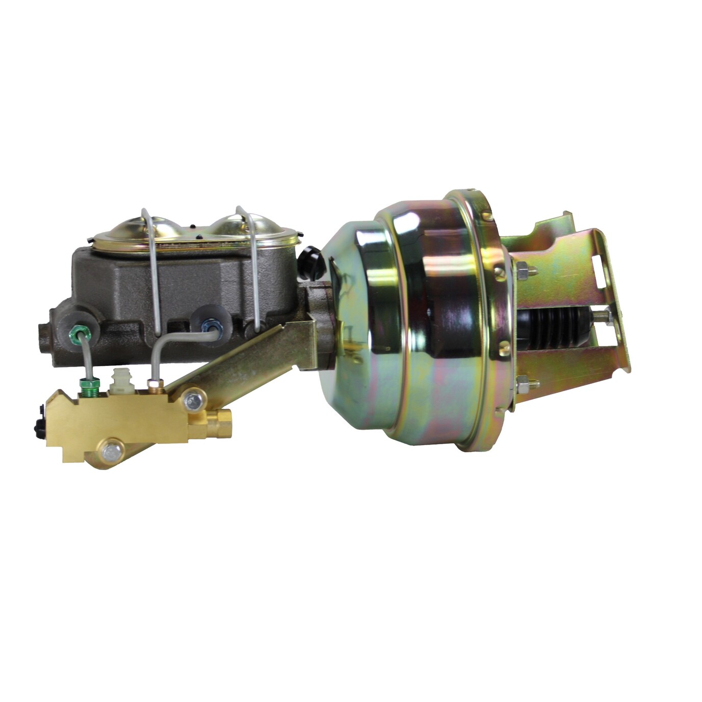 LEED Brakes 8 inch dual power booster, 1-1/8 inch bore master disc/drum (Zinc)